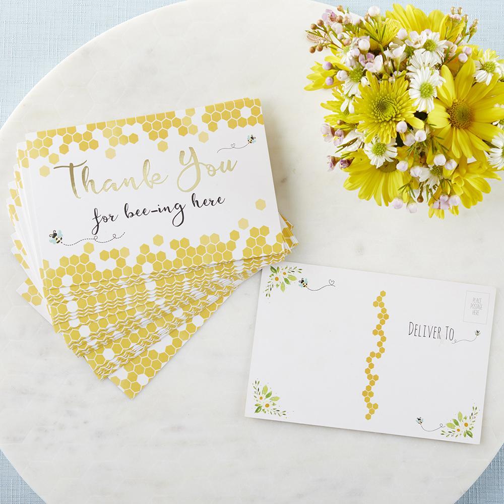 Sweet as Can Bee Invitation & Thank You Card Bundle (Set of 25)