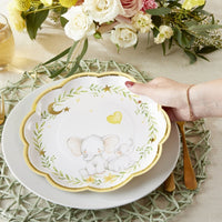 Thumbnail for Elephant Baby Shower 9 in. Premium Paper Plates (Set of 16)