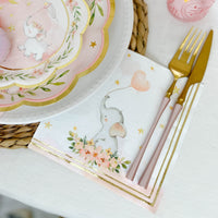 Thumbnail for Pink Elephant Baby Shower 2 Ply Paper Napkins (Set of 30)
