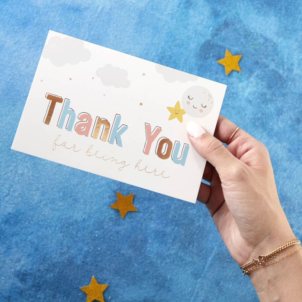 Twinkle Twinkle Invitation & Thank You Card Bundle (Set of 25)