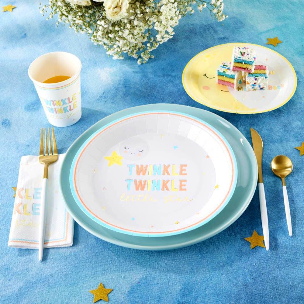 Twinkle Twinkle 7 in. Premium Paper Plates (Set of 16)