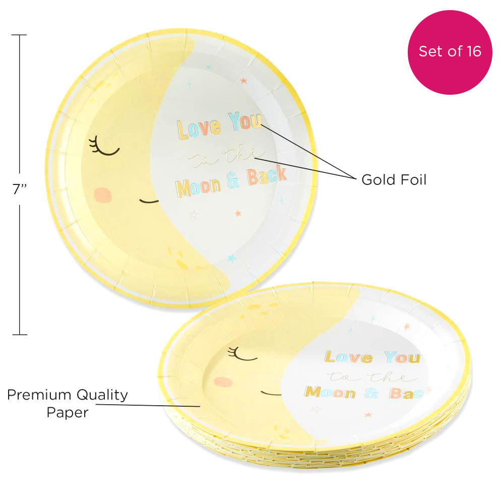 Twinkle Twinkle 7 in. Premium Paper Plates (Set of 16)