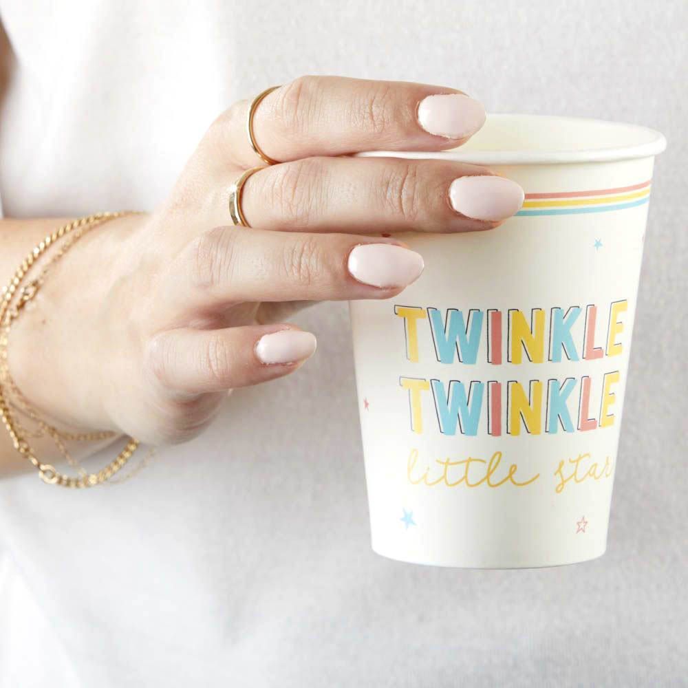 Twinkle Twinkle 8 oz. Paper Cups (Set of 16)