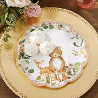 Thumbnail for Woodland Baby 9 in. Premium Paper Plates - Pink (Set of 16)