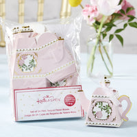 Thumbnail for Tea Time Whimsy Teapot Favor Box - Pink (Set of 24)