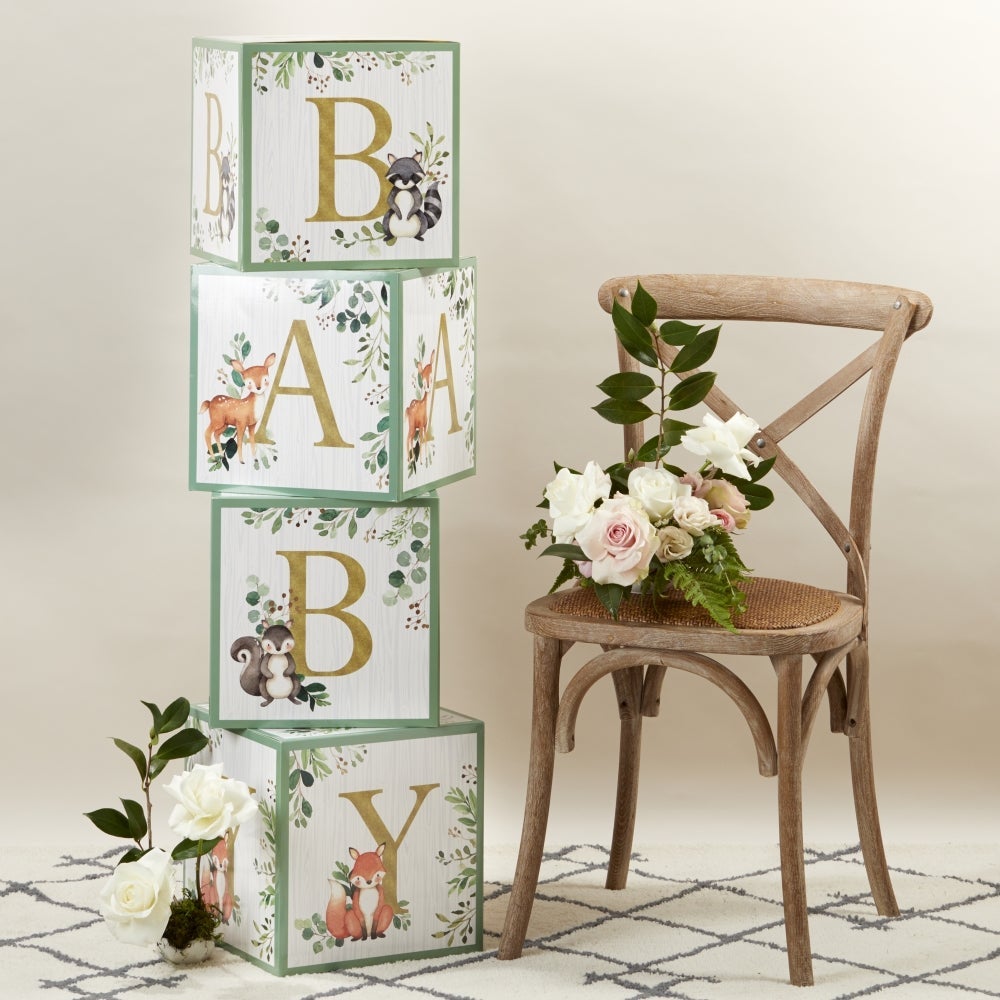 Woodland Baby Block Box (Set of 4)