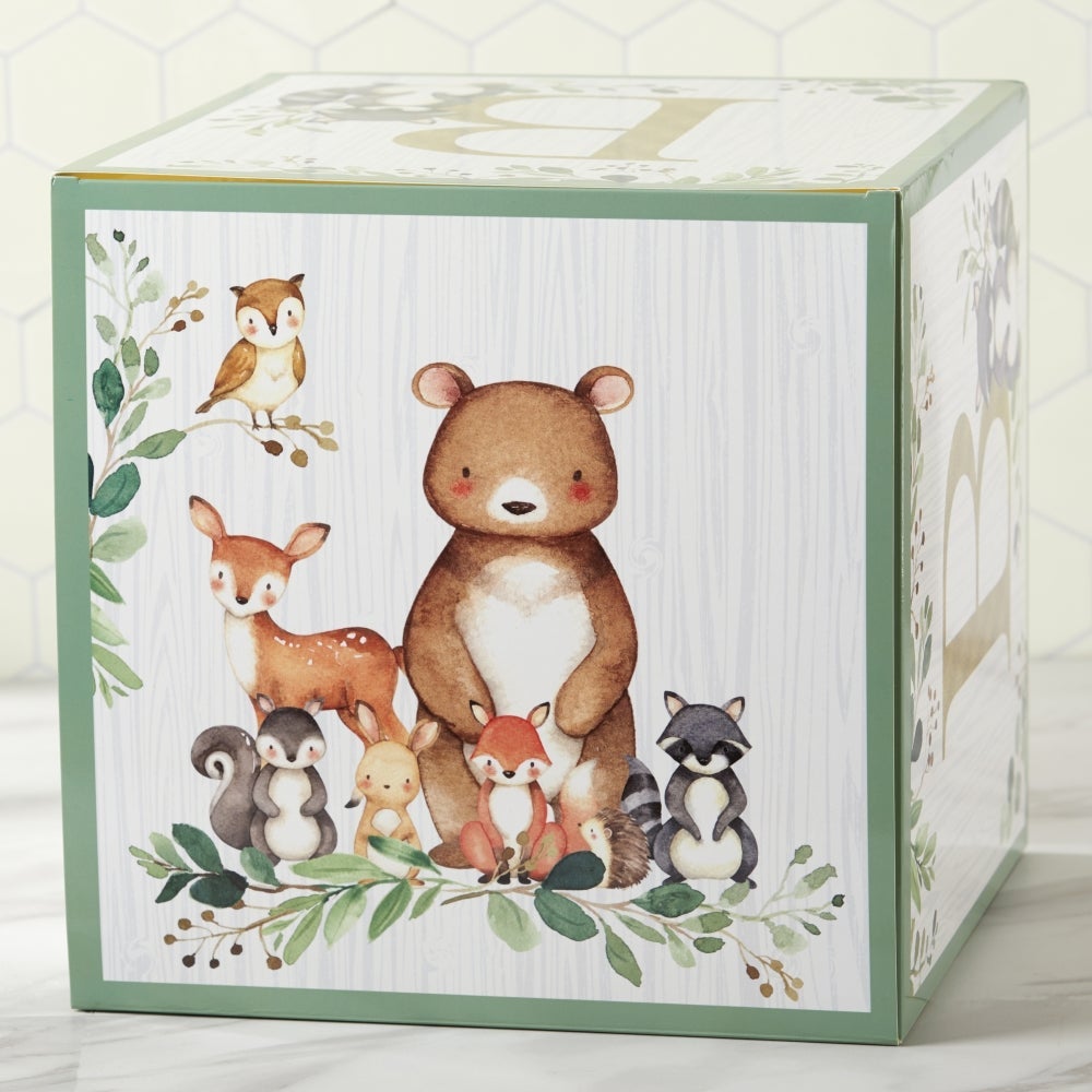 Safari Baby Block Decorations 4ct