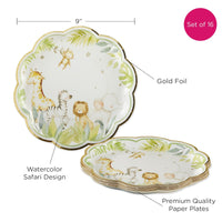 Thumbnail for Safari Baby Shower 78 Piece Party Tableware Set (16 Guests)