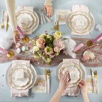 Thumbnail for Boho Rainbow Baby 9 in. Premium Paper Plates (Set of 16)
