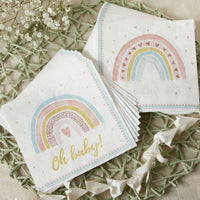 Thumbnail for Boho Rainbow Baby 2 Ply Paper Napkins (Set of 30)