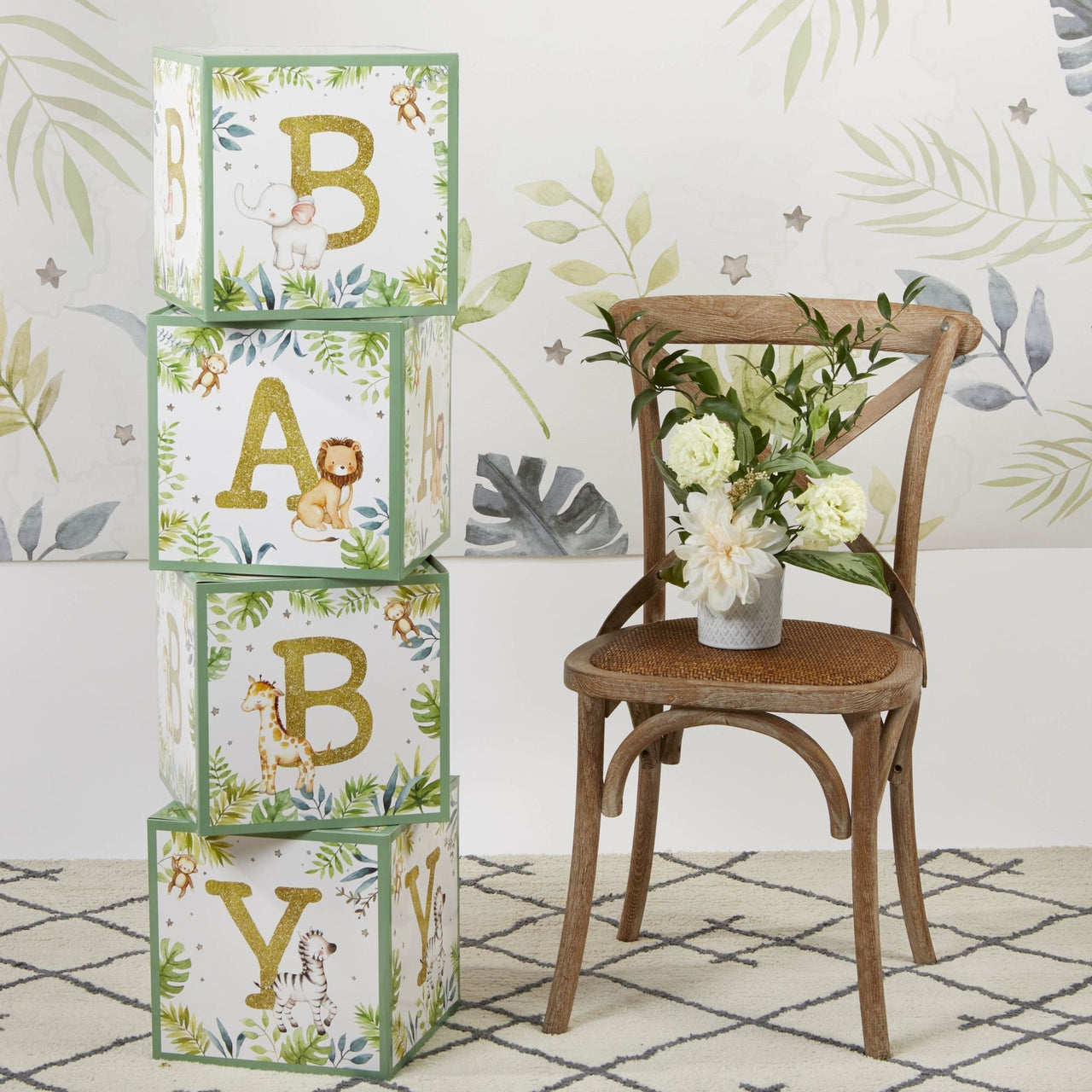 Safari Baby Block Box (Set of 4)