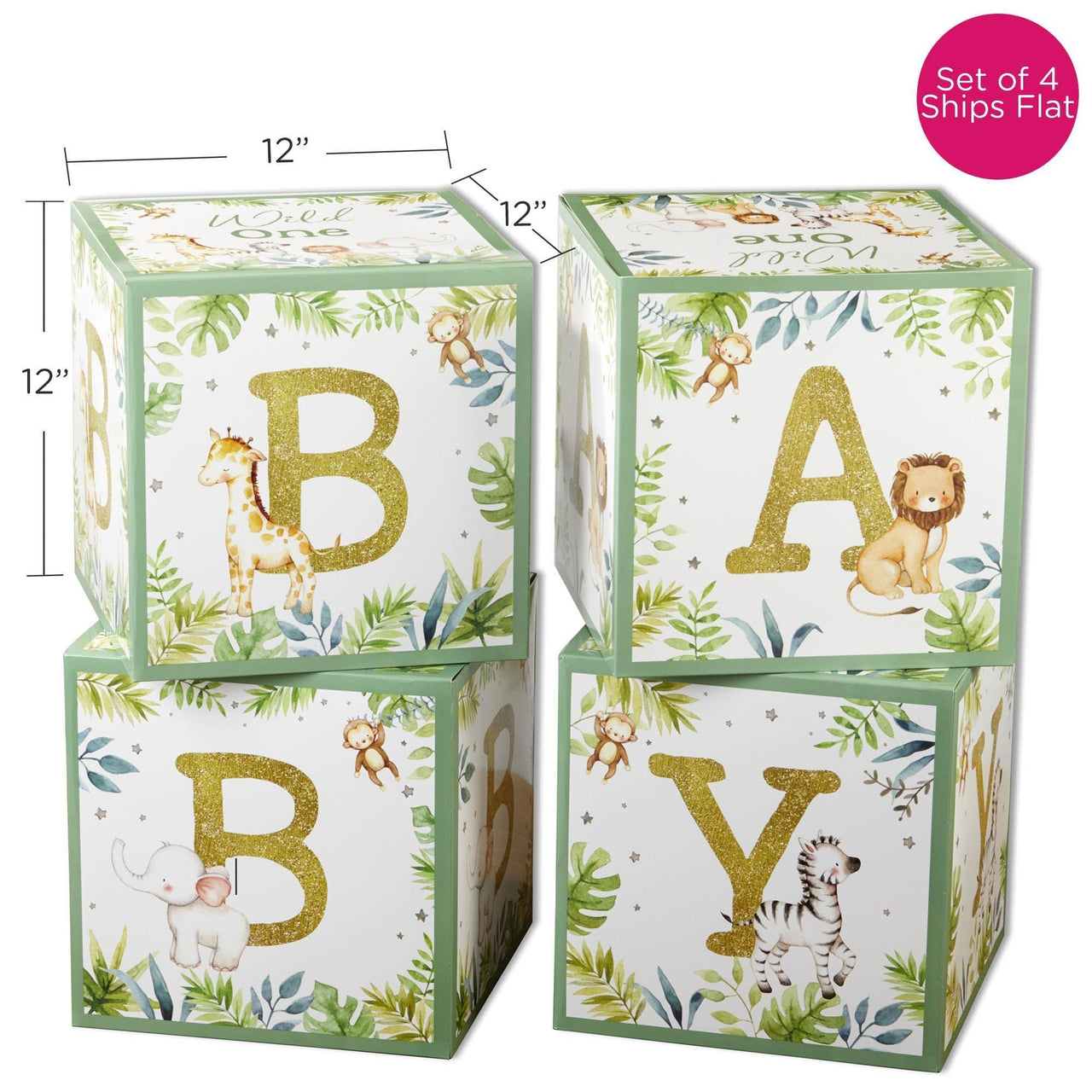 Safari Baby Block Box (Set of 4)