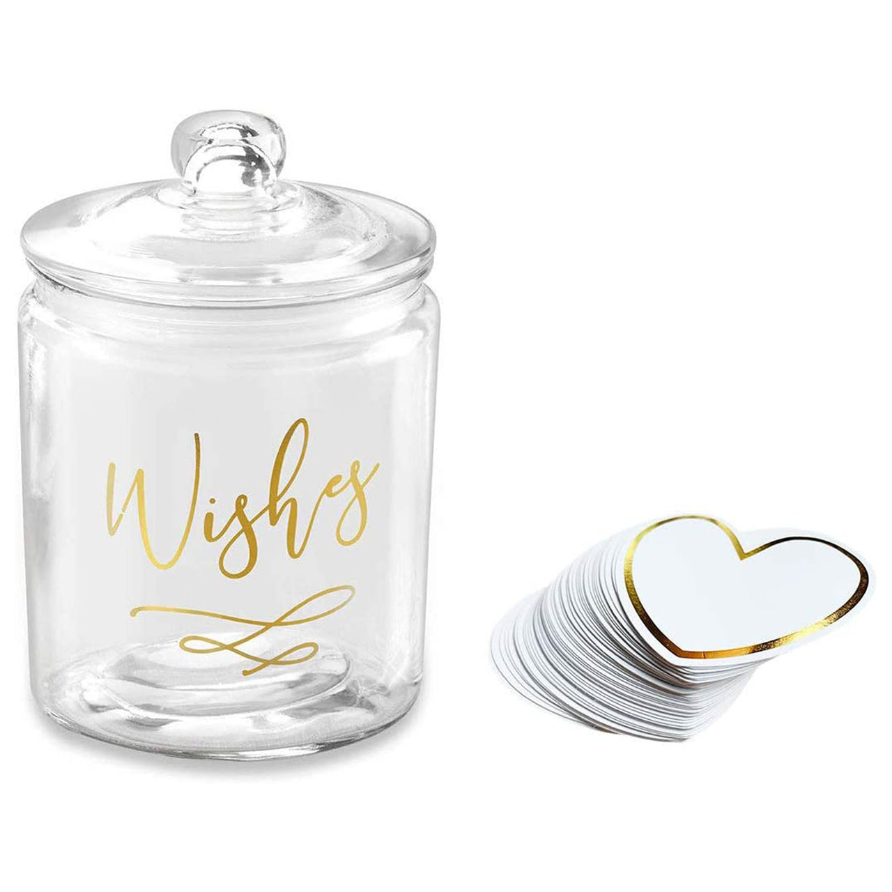 Heart Shaped Cards for Wish Jar (Set of 100)