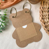 Thumbnail for Baby Shower Prediction Advice Card Keepsake Book - Kraft Bear Shape (Set of 50) Atlernate 5