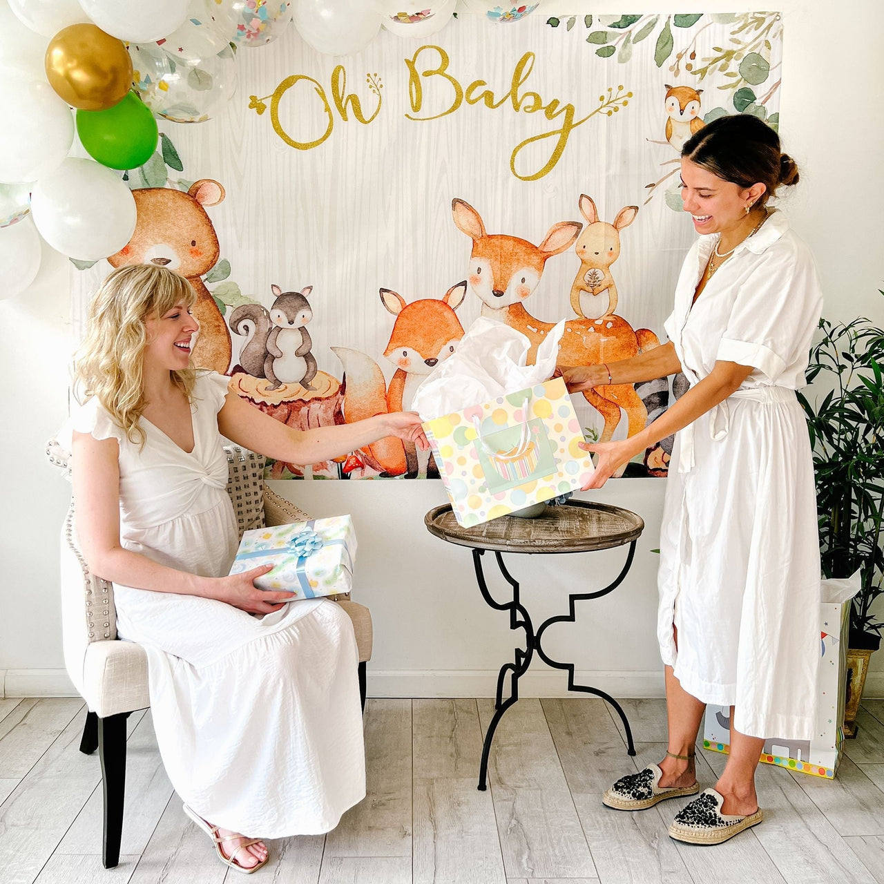 Woodland Baby Shower Photo Backdrop