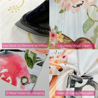 Thumbnail for Woodland Baby Shower Photo Backdrop - Pink