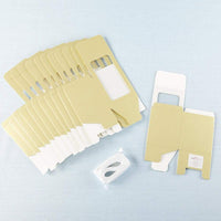 Thumbnail for Gold 9 oz. Glassware Gift Box with Ribbon (Set of 12)