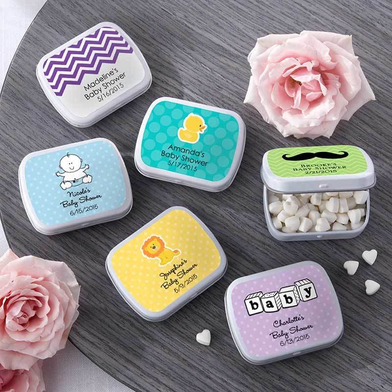 Personalized Baby Shower Mint Tins
