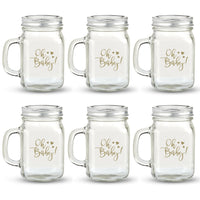 Thumbnail for 12 oz. Mason Jar Mug with Lid - Oh Baby (Set of 6)