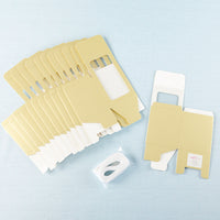 Thumbnail for Gold 15 oz. Glassware Gift Box with Ribbon (Set of 20)