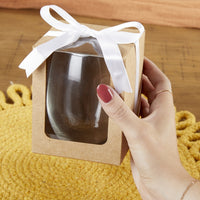 Thumbnail for Kraft 15 oz. Glassware Gift Box with Ribbon (Set of 20)