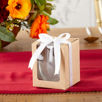 Thumbnail for Kraft 15 oz. Glassware Gift Box with Ribbon (Set of 20)