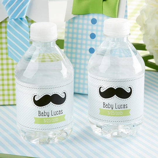 Little Man Personalized Water Bottle Labels