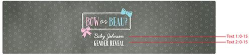 Personalized Gender Reveal Water Bottle Labels