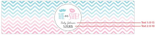 Personalized Gender Reveal Water Bottle Labels