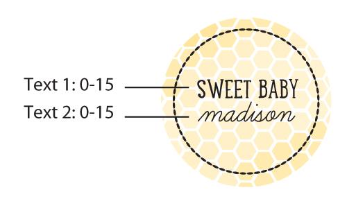 Personalized Sweet as can Bee Silver Round Candy Tin  (Set of 12)