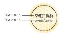 Thumbnail for Personalized Sweet as can Bee Silver Round Candy Tin  (Set of 12)