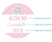 Thumbnail for Personalized Little Peanut Elephant Silver Round Candy Tin (Set of 12)