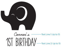 Thumbnail for Personalized Little Peanut Elephant Printed Mini Mason Jar (Set of 12)