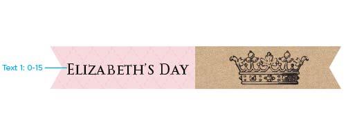 Personalized Little Princess Party Flags