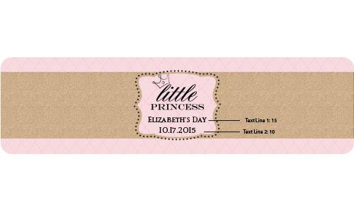 Personalized Little Princess Water Bottle Labels