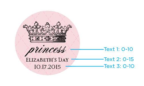 Personalized Little Princess Mini Glass Favor Jars (Set of 12)
