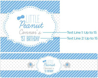 Thumbnail for Personalized Little Peanut Elephant Water Bottle Labels