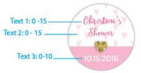 Thumbnail for Personalized Sweet Heart Gold Round Candy Tin (Set of 12)