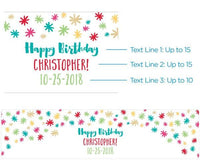 Thumbnail for Personalized Happy Birthday Water Bottle Labels