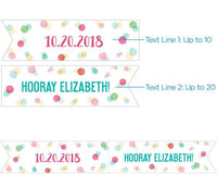 Thumbnail for Personalized Party Time Party Straw Flags
