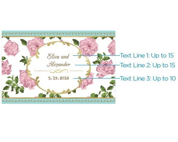 Personalized Tea Time Mini Wine Bottle Labels