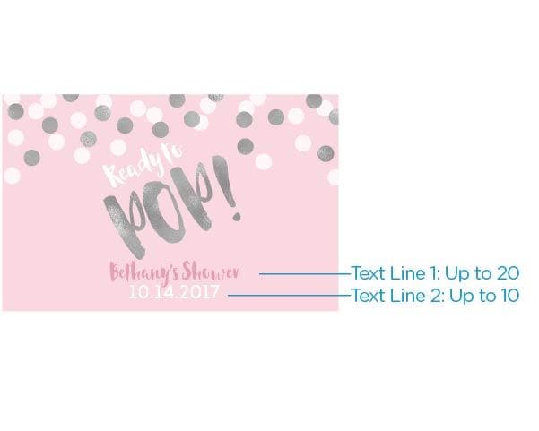 Personalized Mini Wine Labels - Ready to Pop (Girl)