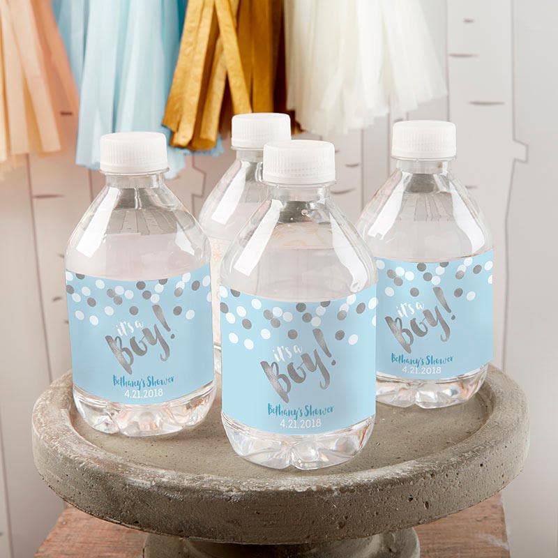 Personalized It's a Boy! Water Bottle Labels