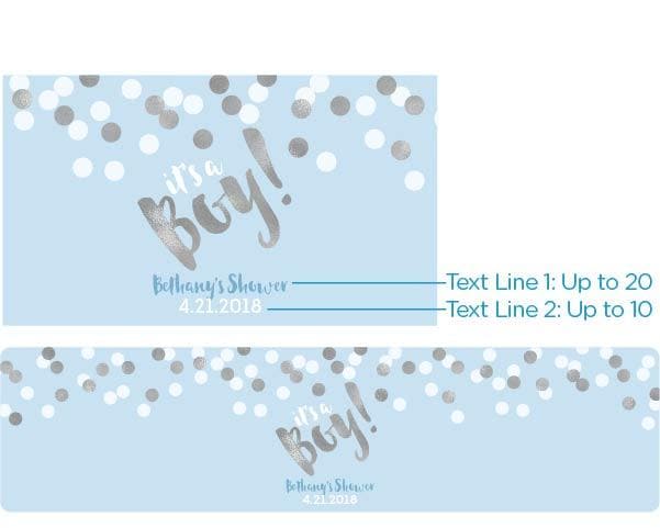 Personalized It's a Boy! Water Bottle Labels