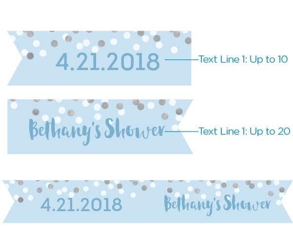 Personalized It's a Boy! Party Straw Flags