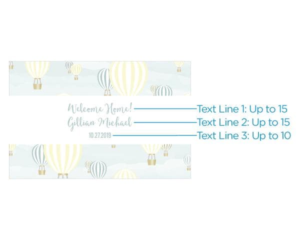 Personalized Gender Neutral Baby Shower Mini Wine Bottle Labels
