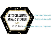 Thumbnail for Personalized Party Time Glass Hexagon Jar (Set of 12)