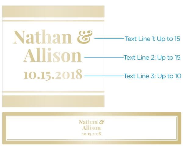 Personalized Lip Balm - Gold Foil (Set of 12)