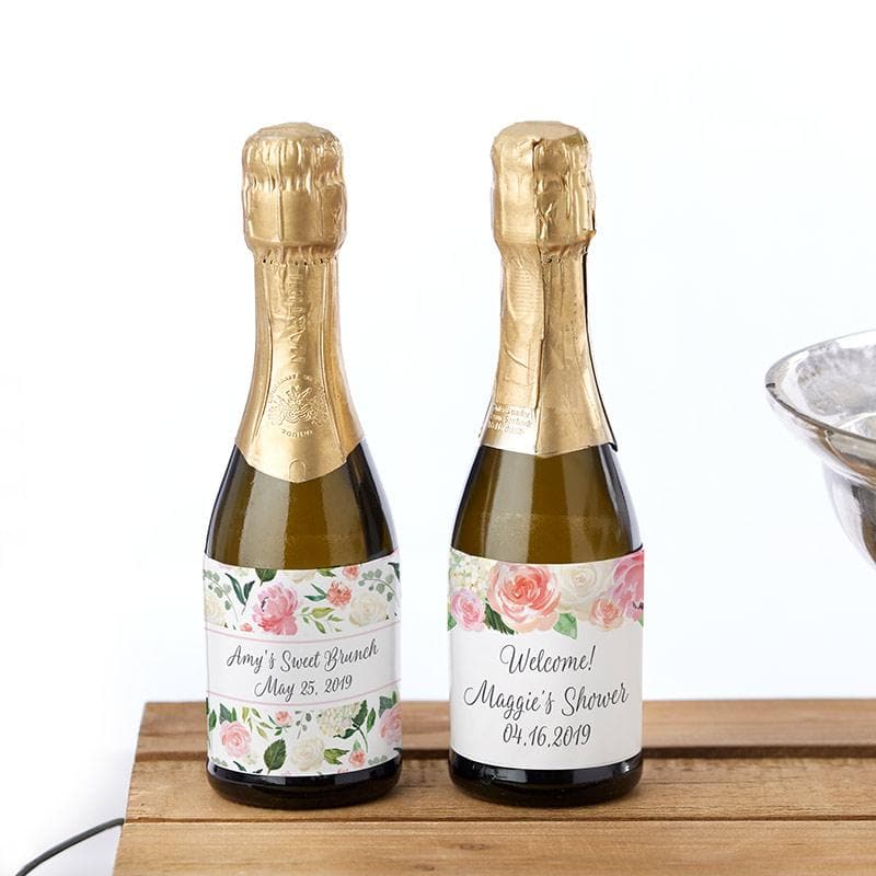 Personalized Mini Wine Bottle Labels - Brunch