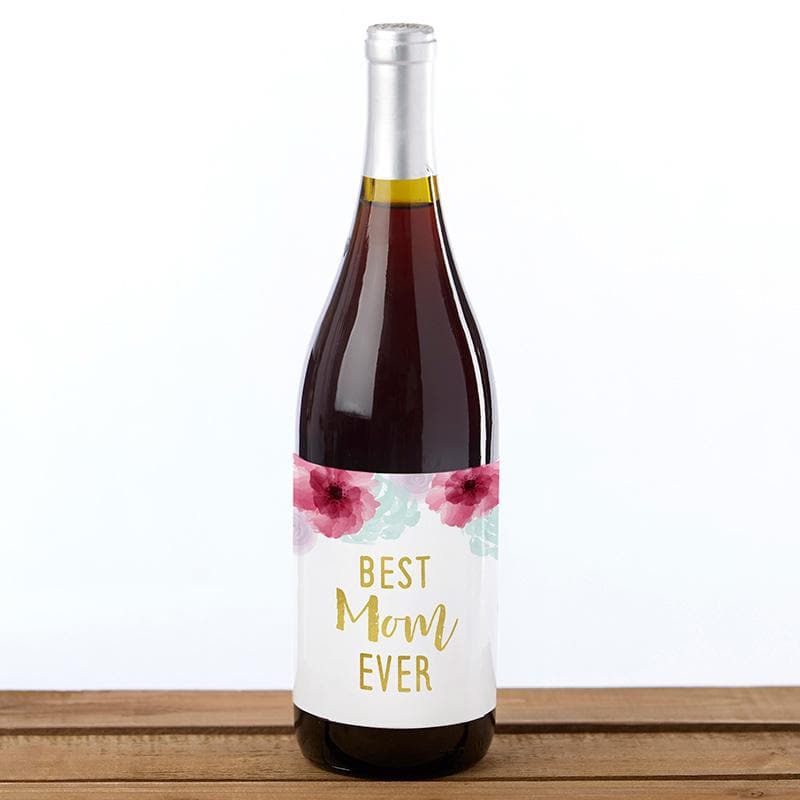 Mother's Day Wine Bottle Label (Set of 6)